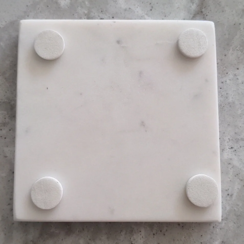 EUC Marble Coasters with Brass Inaly